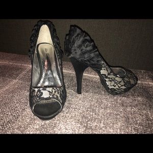 DONATED open-toe 4.5” heel shoe